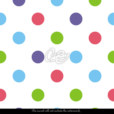 Tapisserie murale Pois multicolores