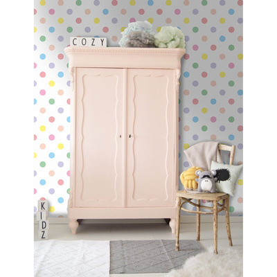 Tapisserie murale Pois pastel