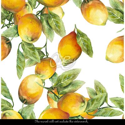 Tapisserie murale Citrons juteux