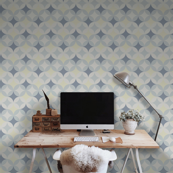 Papier peint panoramique Cercles pastel