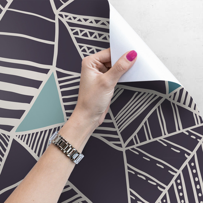 Tapisserie panoramique Croquis de conception bohème