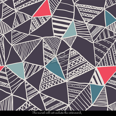 Tapisserie panoramique Croquis de conception bohème