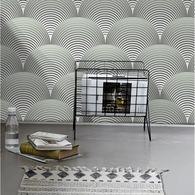 Papier peint Motif de créateur en gris