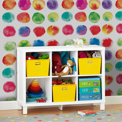 Papier peint Taches d'aquarelle arc-en-ciel