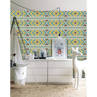 Papier peint panoramique Accent de couleur joyeux