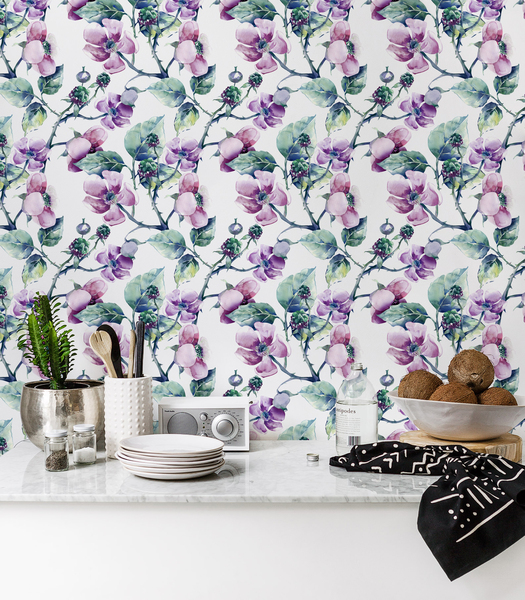 Papier peint adhésif Mûre brillante