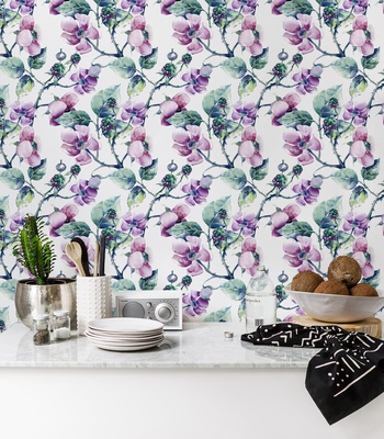 Papier peint adhésif Mûre brillante