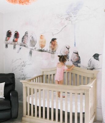 Papier peint adhésif Discussions sur les oiseaux