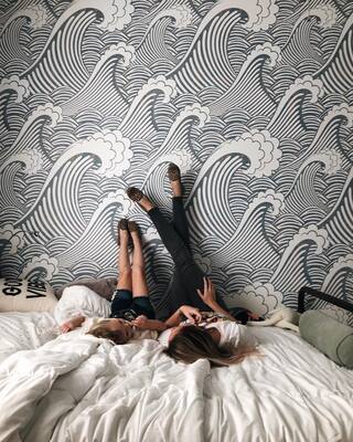 Papier peint panoramique Le bruit des vagues de la mer