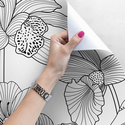 Tapisserie murale Croquis de fleurs de printemps