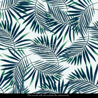 Tapisserie murale Menthe tropicale