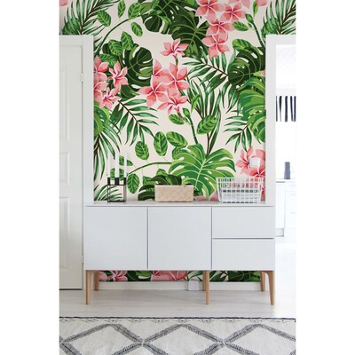 Tapisserie murale Fleurs d'hibiscus subtiles