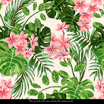 Tapisserie murale Fleurs d'hibiscus subtiles