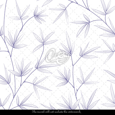 Tapisserie murale Feuilles délicates