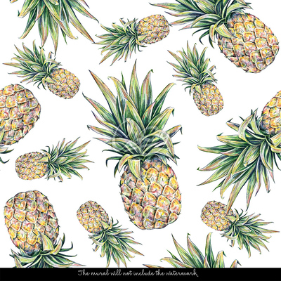 Tapisserie murale Ananas de notre classe