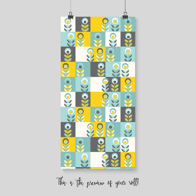 Tapisserie murale Fleurs de créateurs en carrés