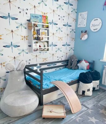 Tapisserie murale Libellules arc-en-ciel magiques