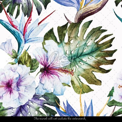 Papier peint Hibiscus