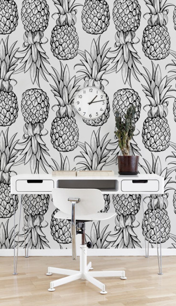 Papier peint adhésif Le paradis de l'ananas
