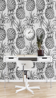 Papier peint adhésif Le paradis de l'ananas