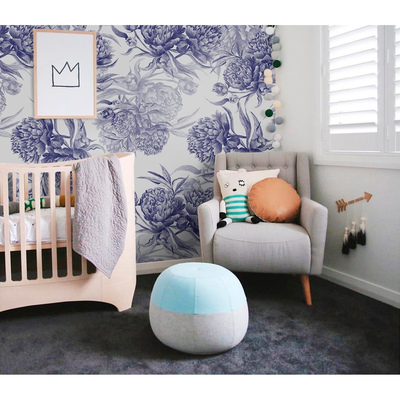 Tapisserie murale Vue apaisante sur les fleurs