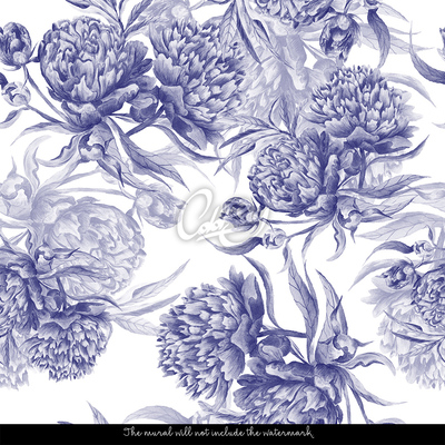 Tapisserie murale Vue apaisante sur les fleurs