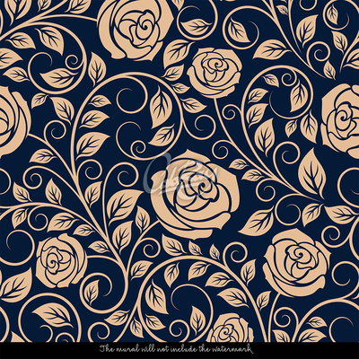 Papier peint adhésif Ornements floraux