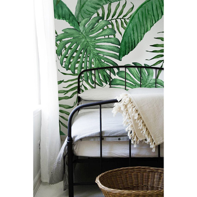 Papier peint adhésif Reposez-vous à l'ombre des feuilles de palmier