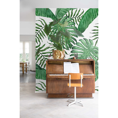 Papier peint adhésif Reposez-vous à l'ombre des feuilles de palmier