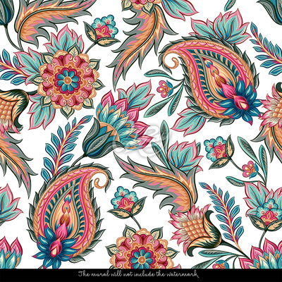 Papier peint panoramique Beauté pastel de l'Orient