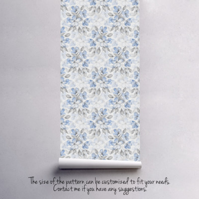 Tapisserie panoramique La subtilité du bleu