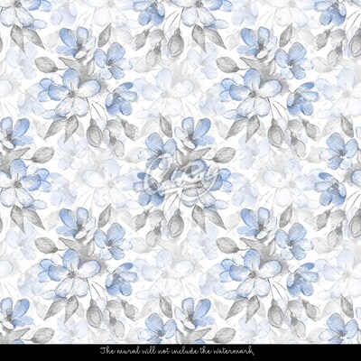 Tapisserie panoramique La subtilité du bleu