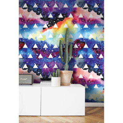 Tapisserie panoramique Un voyage dans l'espace