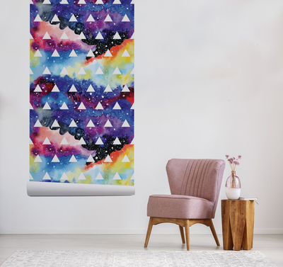 Tapisserie panoramique Un voyage dans l'espace