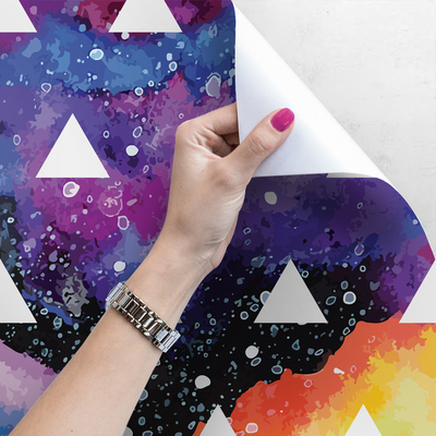 Tapisserie panoramique Un voyage dans l'espace