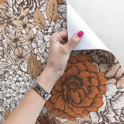 Tapisserie murale Roses baroques