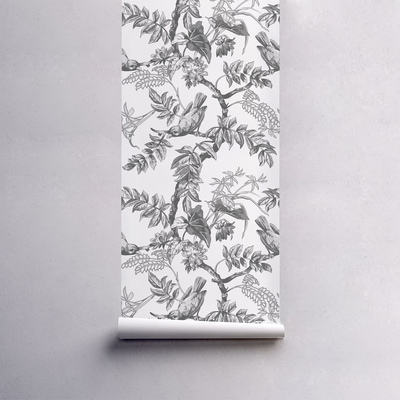 Papier peint adhésif Le charme enchanté des gris