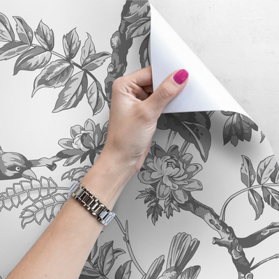 Papier peint adhésif Le charme enchanté des gris