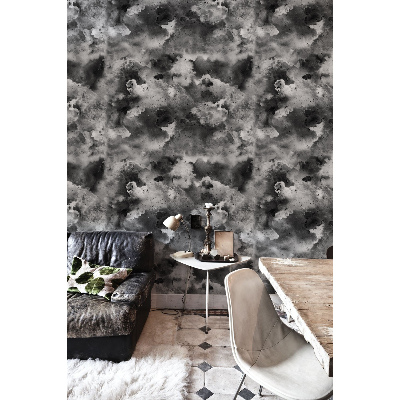 Papier peint adhésif épaisse fumée grise