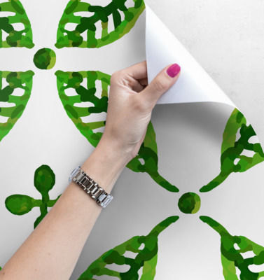 Papier peint Majolique malachite