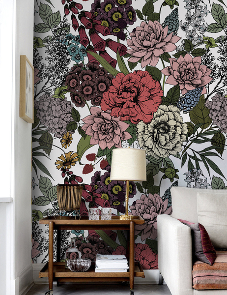 Tapisserie murale Jardin enchanté