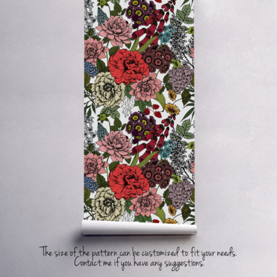 Tapisserie murale Jardin enchanté