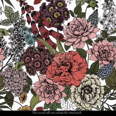 Tapisserie murale Jardin enchanté