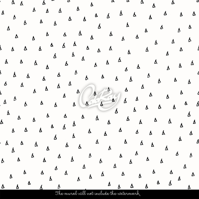 Papier peint panoramique Triangles minimalistes noirs