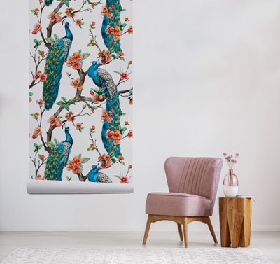 Papier peint adhésif Au pays des oiseaux fabuleux