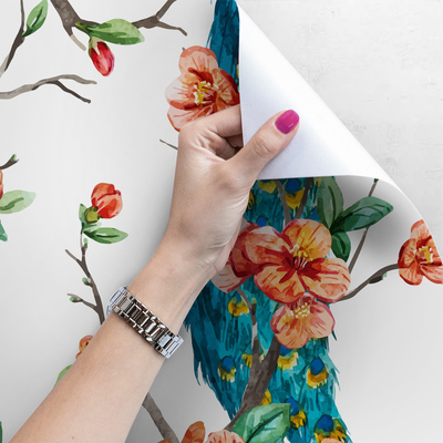 Papier peint adhésif Au pays des oiseaux fabuleux