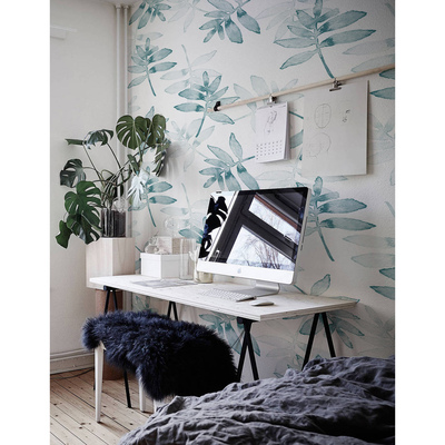 Tapisserie murale Sieste parmi les feuilles apaisantes