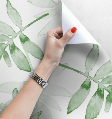 Papier peint adhésif Feuillage pastel