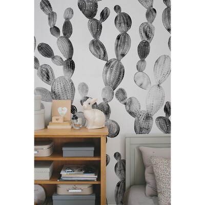 Tapisserie murale Cactus gris