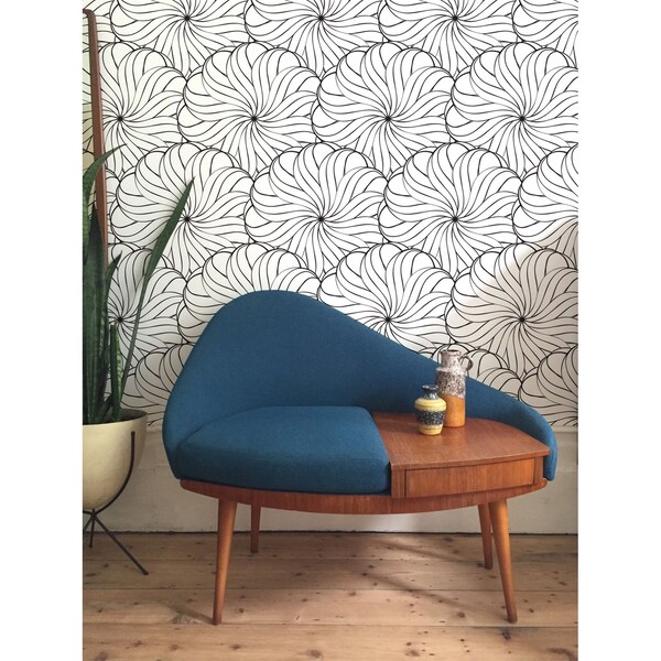 Papier peint adhésif Croquis des grandes fleurs